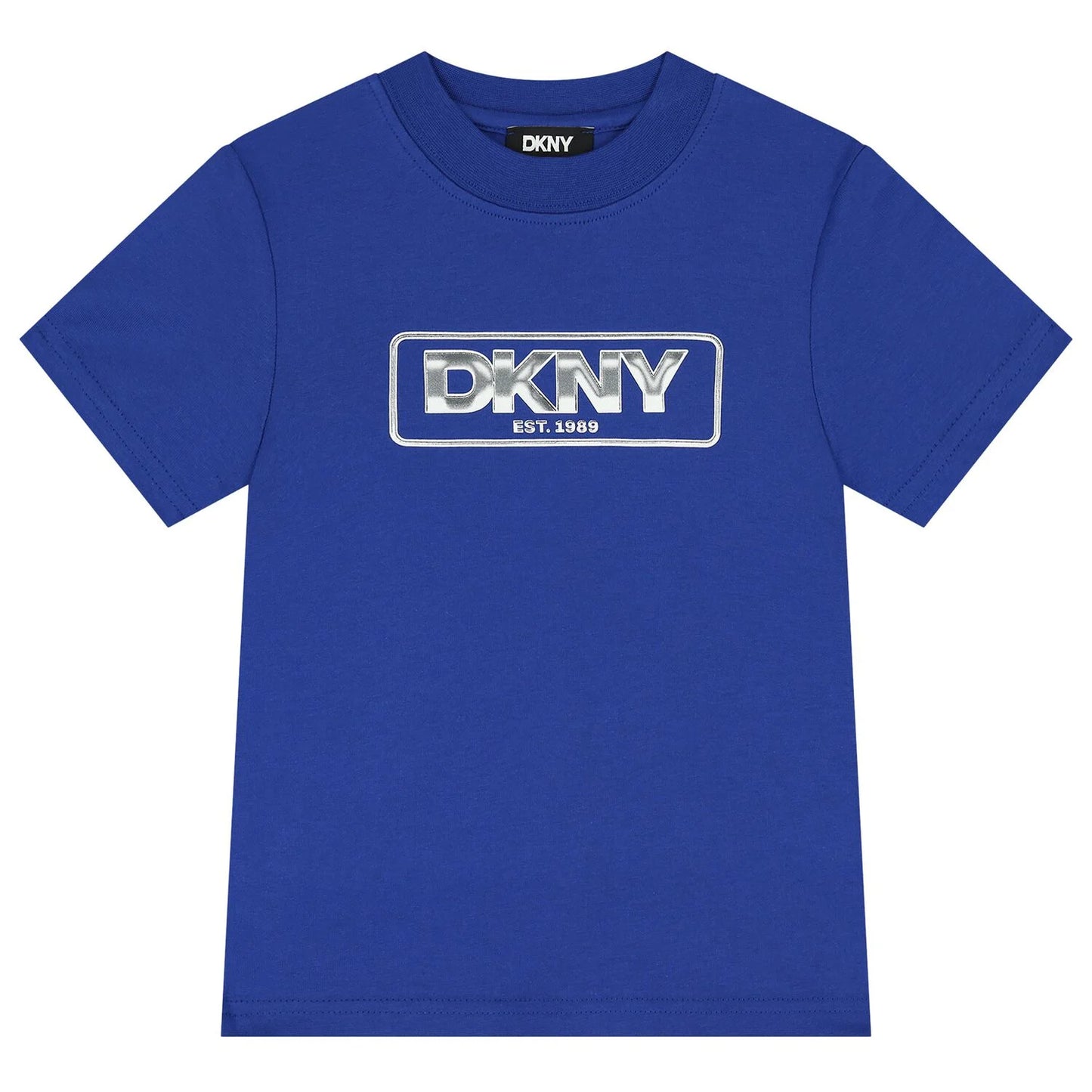 DKNY D62436 Boys Blue Logo T-Shirt