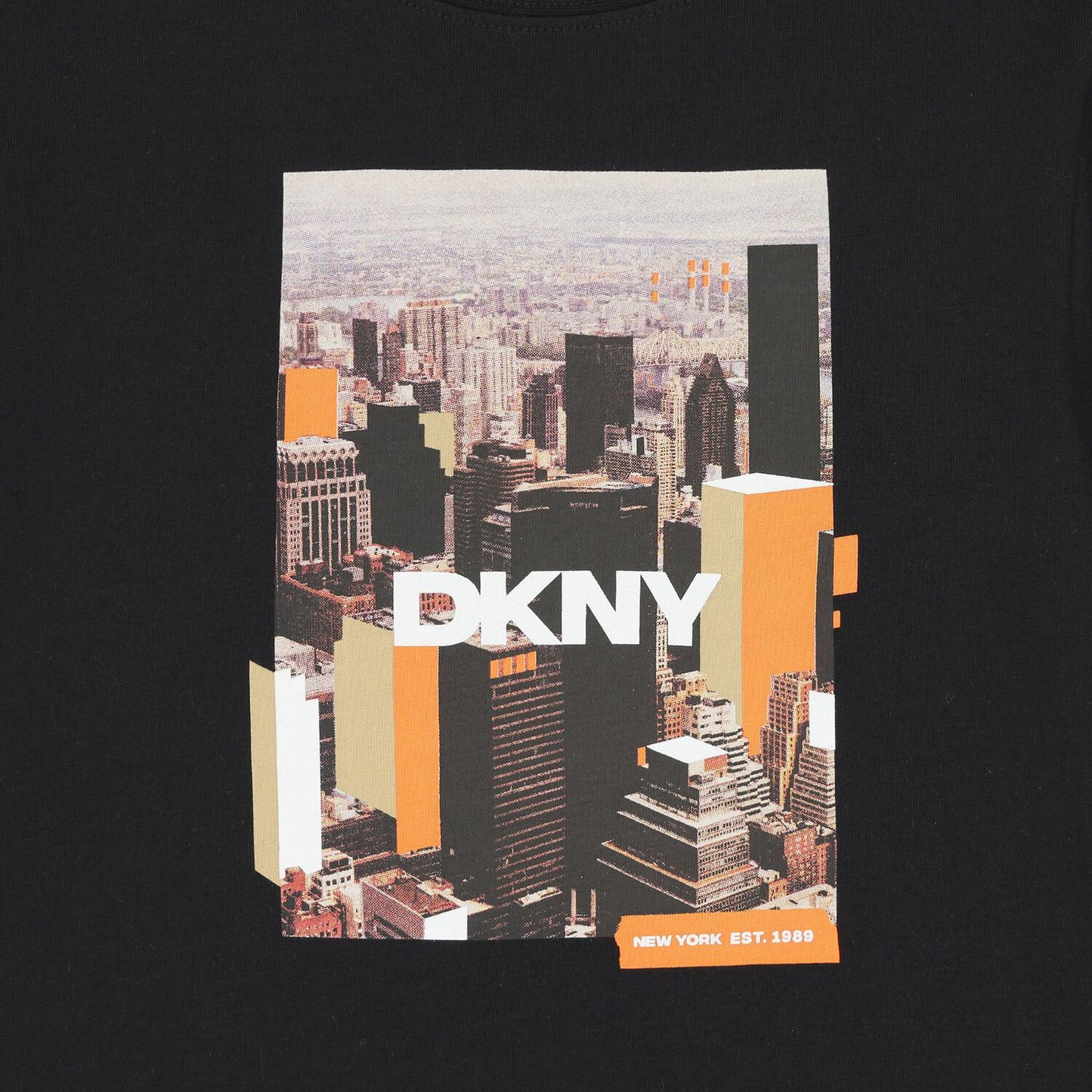DKNY Boys Black Logo T-Shirt