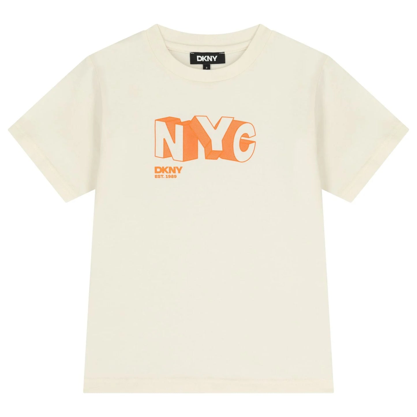 DKNY Boys Ivory Logo T-Shirt