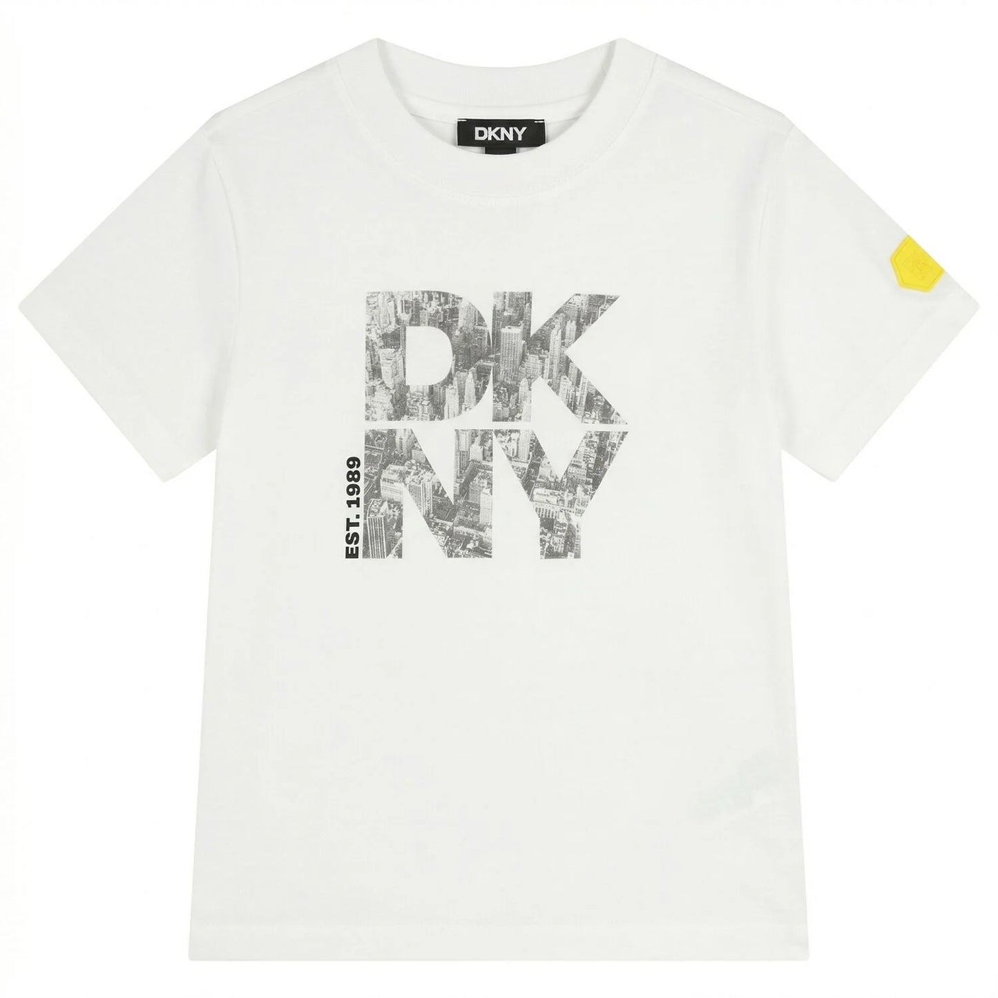 DKNY Boys White Logo T-Shirt