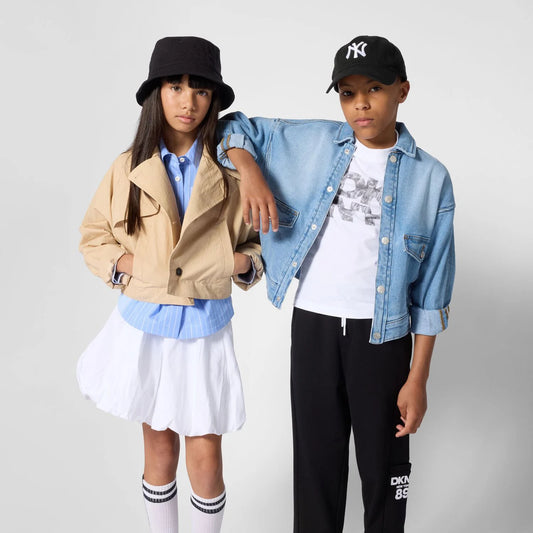 DKNY Boys White Logo T-Shirt