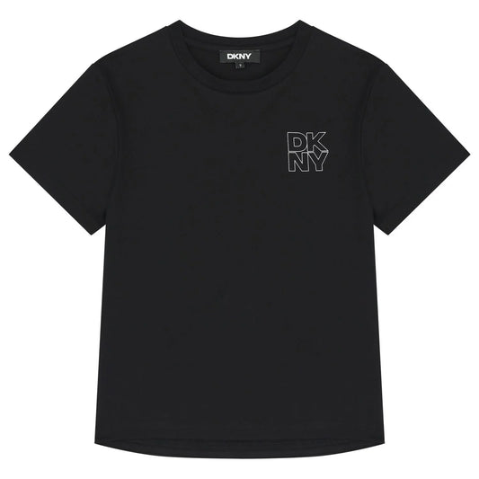 DKNY Mini Me Black Logo T-Shirt