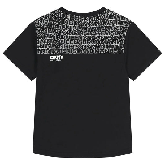 DKNY Mini Me Black Logo T-Shirt