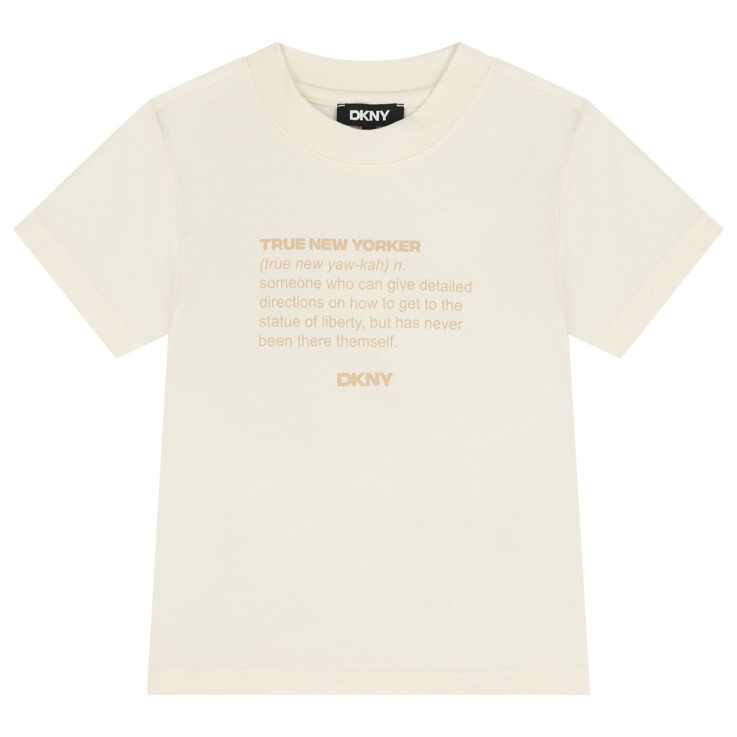 DKNY Mini Me Ivory Logo T-Shirt