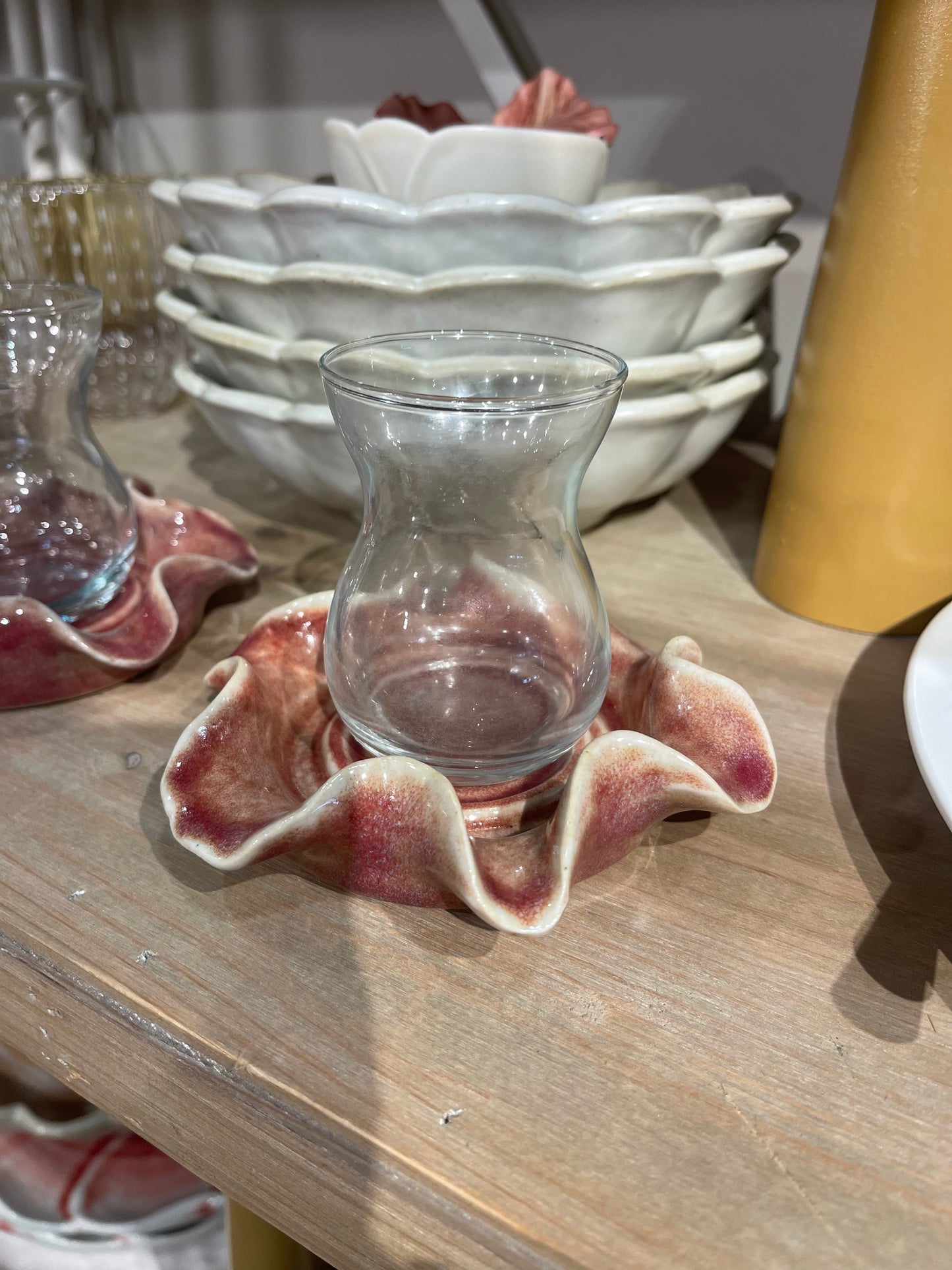 Istikana small Plate - maroon