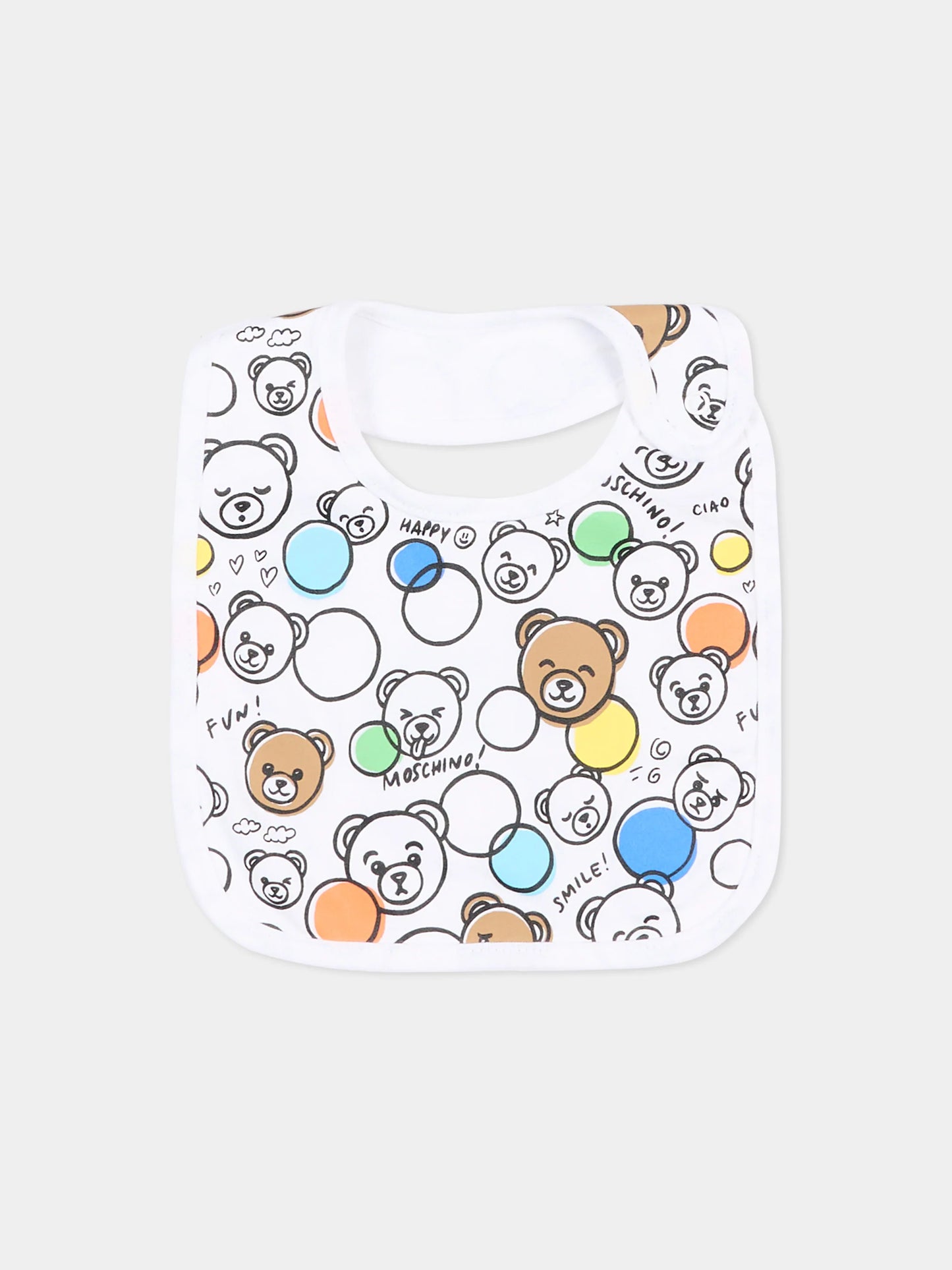 MOSCHINO Set of Baby Logo Bibs