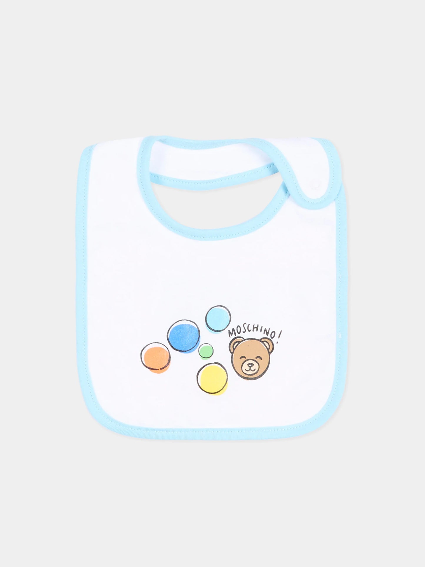 MOSCHINO Set of Baby Logo Bibs