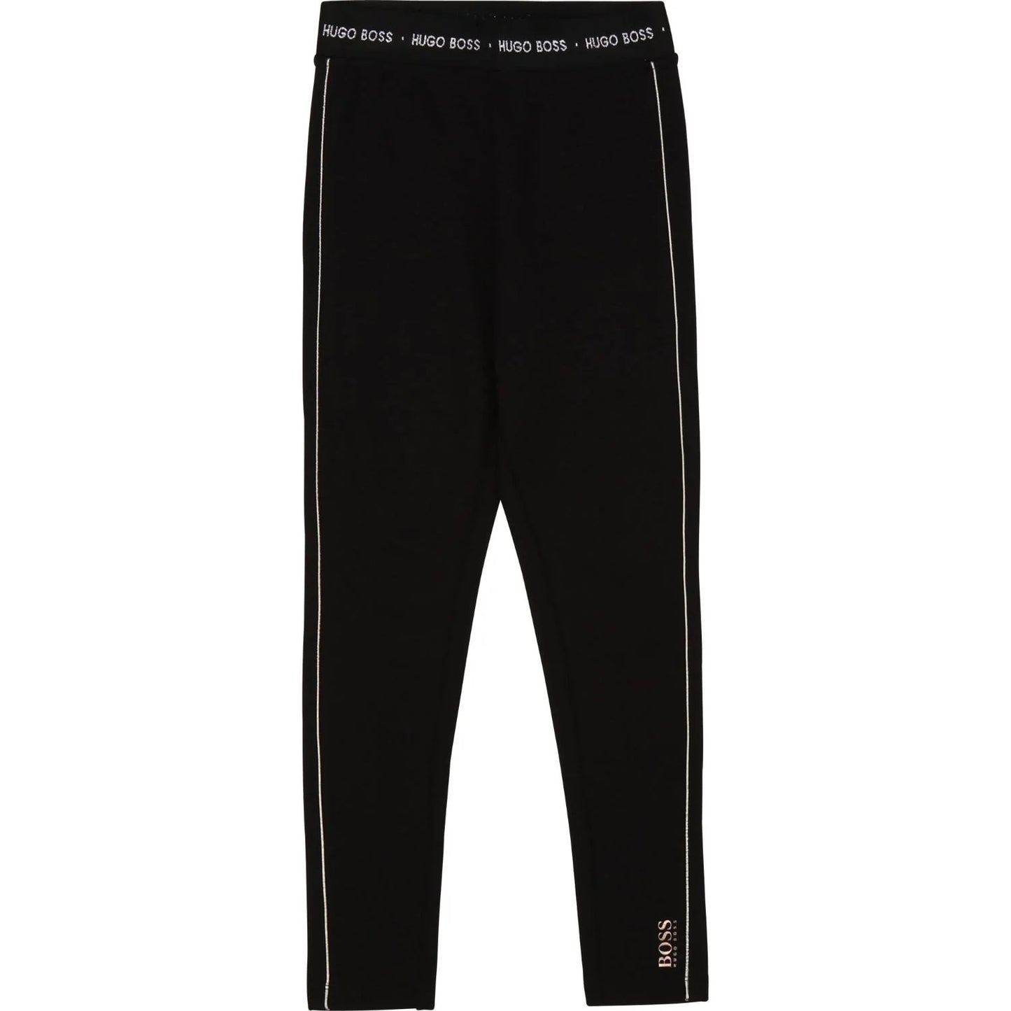 BOSS Girls Black Logo Leggings