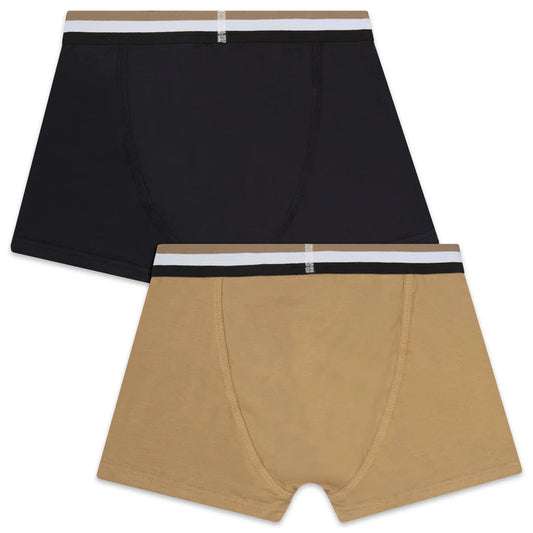BOSS Boys Brown & Navy Boxers (Pack of 2)