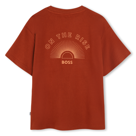 BOSS Baby Boys Embroidered Cotton T-shirt