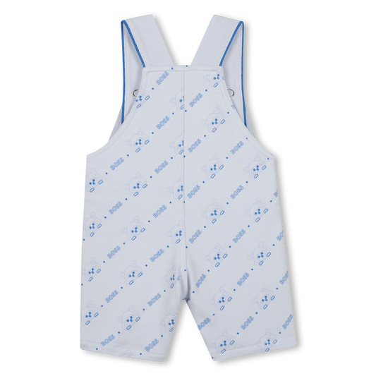 BOSS Baby Boy Panda-Print Short Overalls