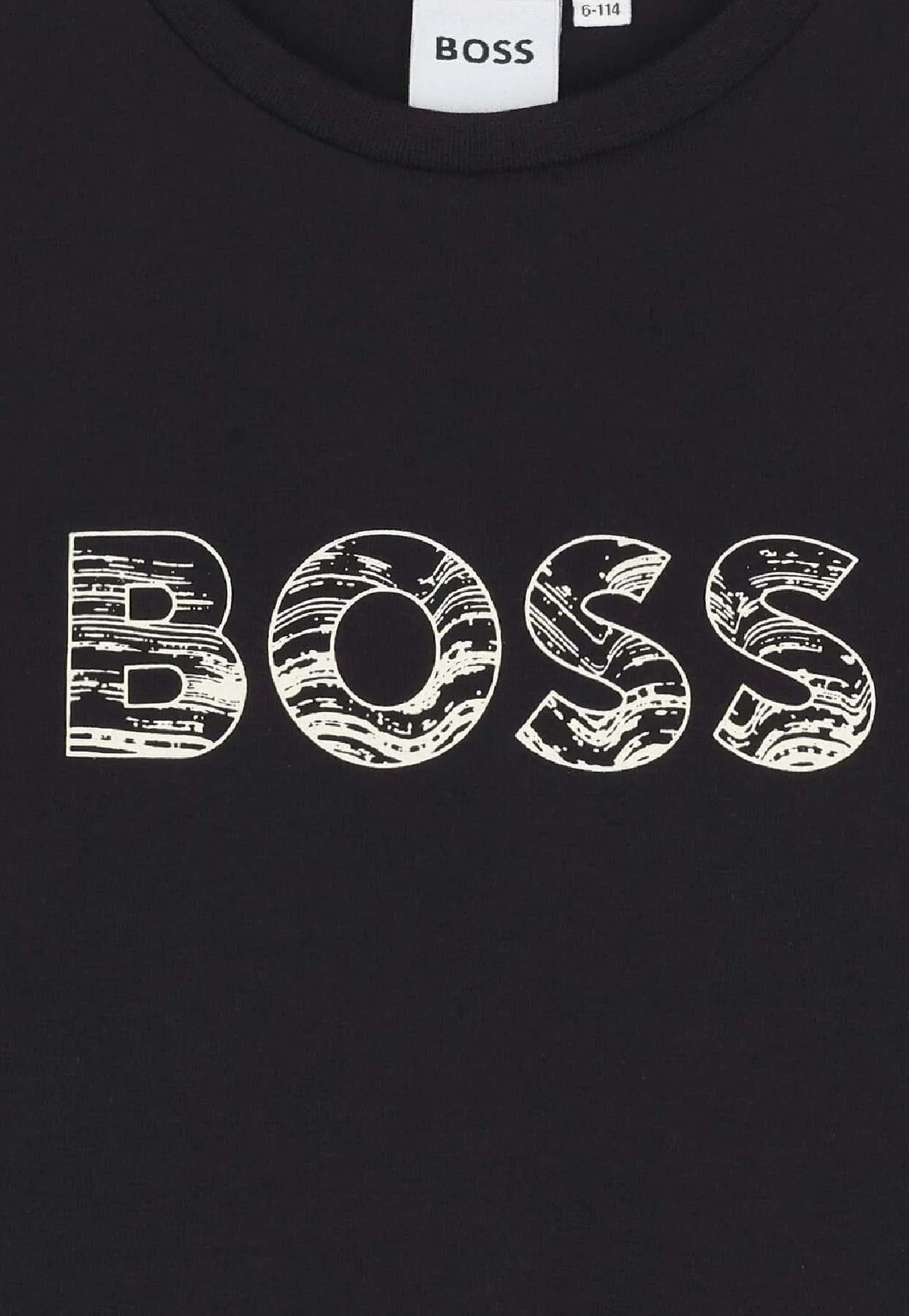 BOSS  J52358/09B Boys Black Logo T-Shirt