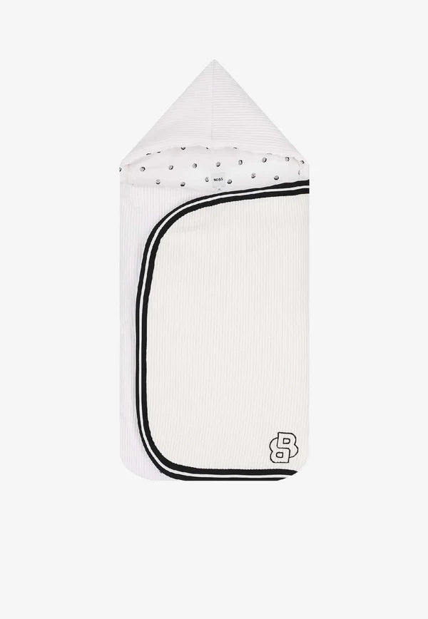 BOSS J52603//10P Baby Boys Logo Print Sleeping Bag