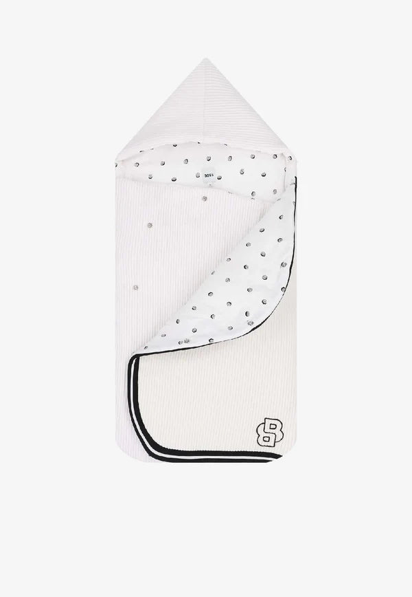 BOSS J52603//10P Baby Boys Logo Print Sleeping Bag