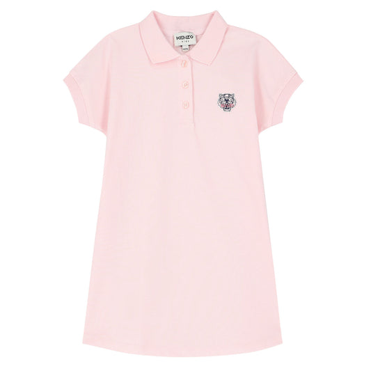 KENZO KIDS Girls Pink Logo Polo Dress