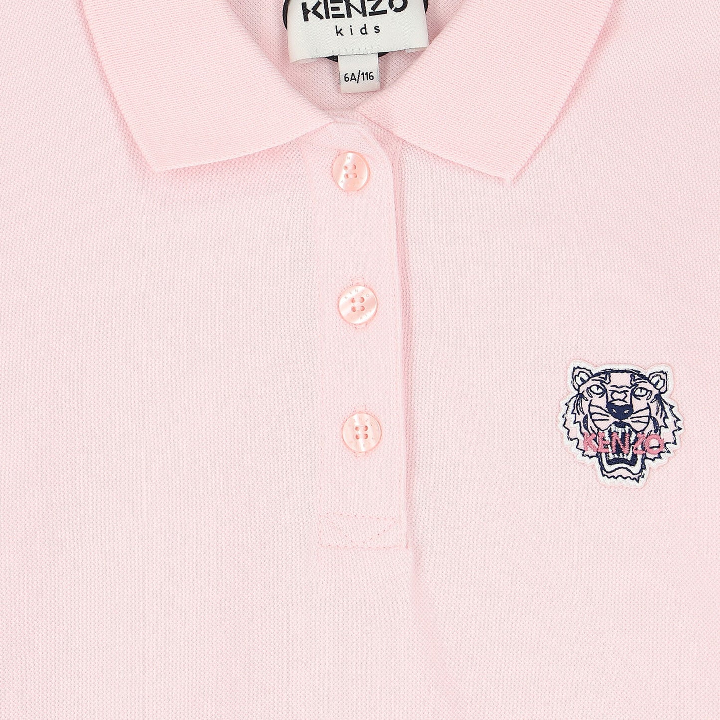 KENZO KIDS Girls Pink Logo Polo Dress