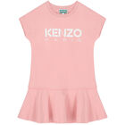 KENZO KIDS Girls Pink Logo Dress
