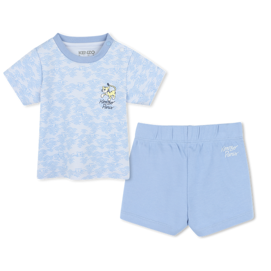 KENZO KIDS Boys Blue Shorts and T-shirt set