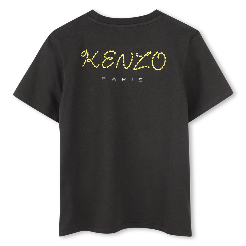 KENZO KIDS Unisex Black Bird Logo T-Shirts