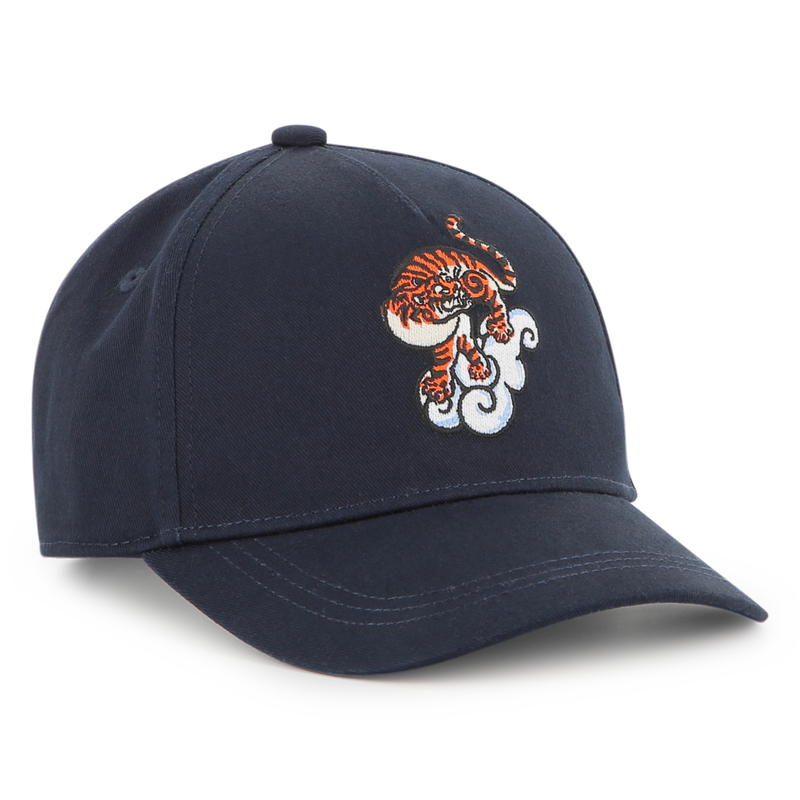 KENZO K61218/845 KIDS Navy Blue Cotton Twill Cap