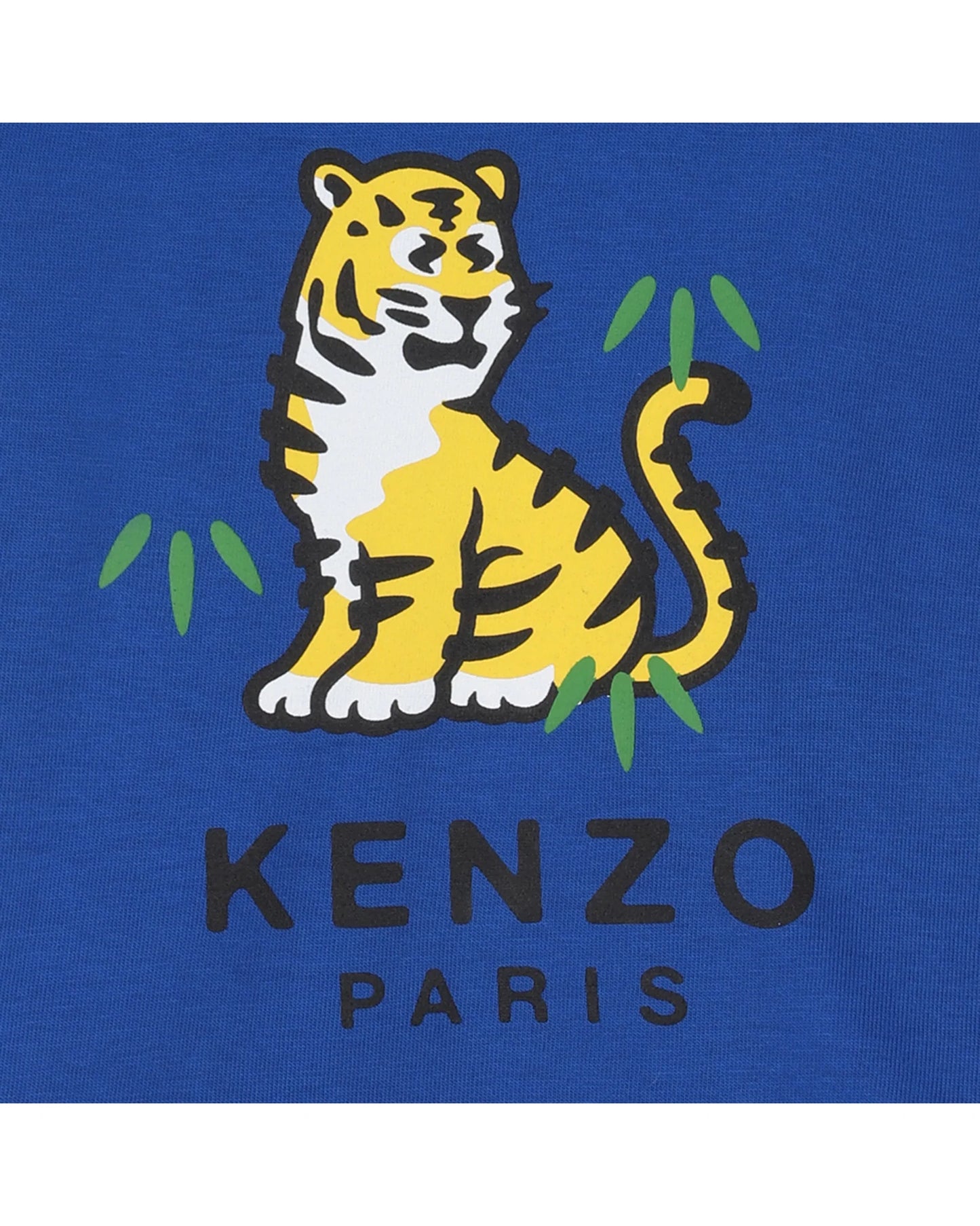 KENZO KIDS Younger Boys Blue Tiger Logo Shorts Set