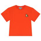 KENZO KIDS Boys Red Tiger Logo T-Shirt