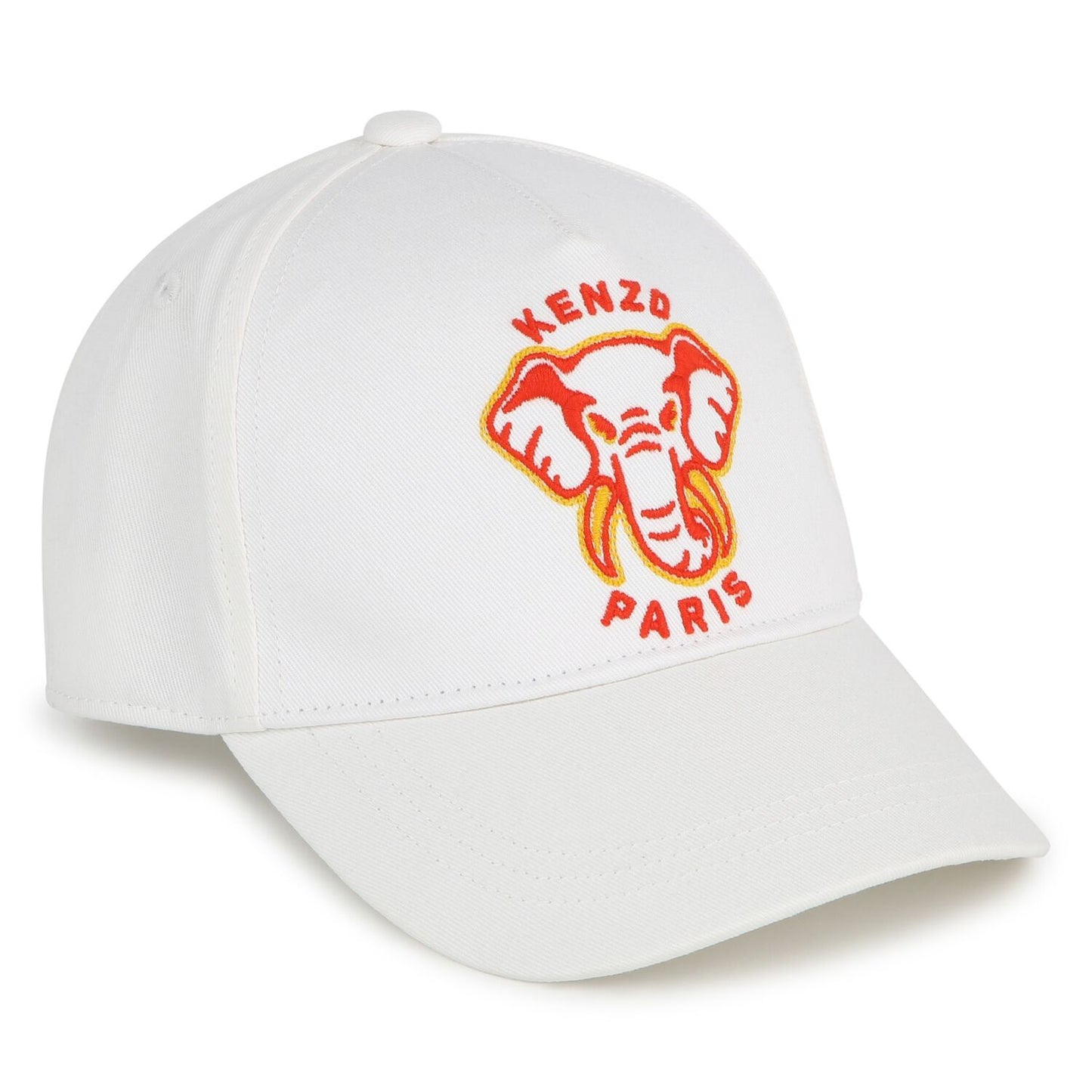 KENZO KIDS Ivory Elephant Logo Cap