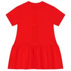 KENZO KIDS Younger Girls Red Tiger Logo Dress