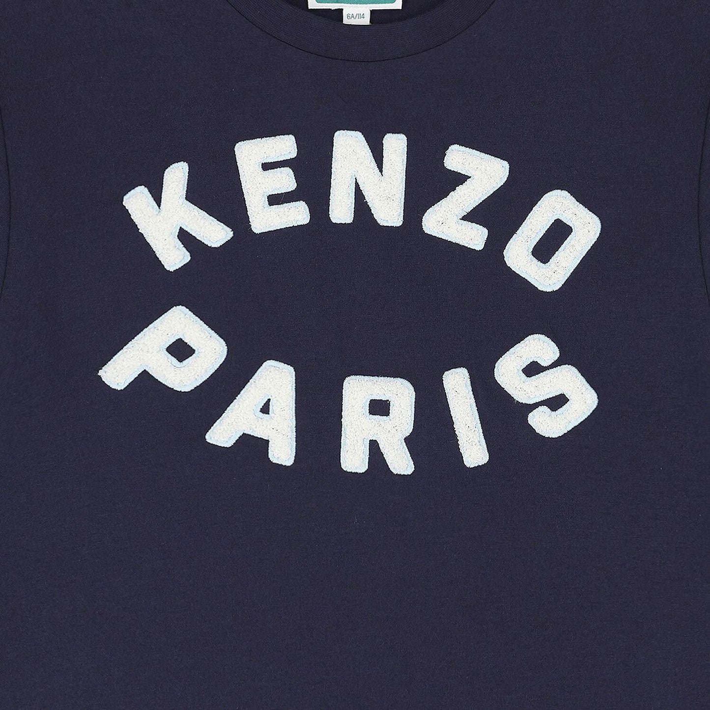KENZO KIDS Boys Navy Blue Logo T-Shirt
