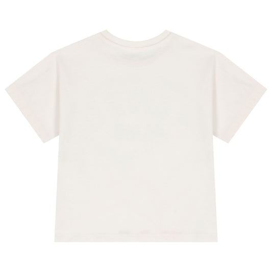KENZO KIDS Girls White Logo T-Shirt