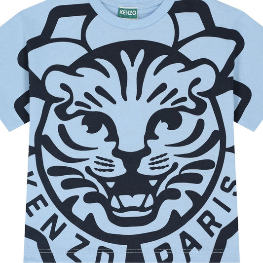 KENZO KIDS Blue Tiger T-Shirt