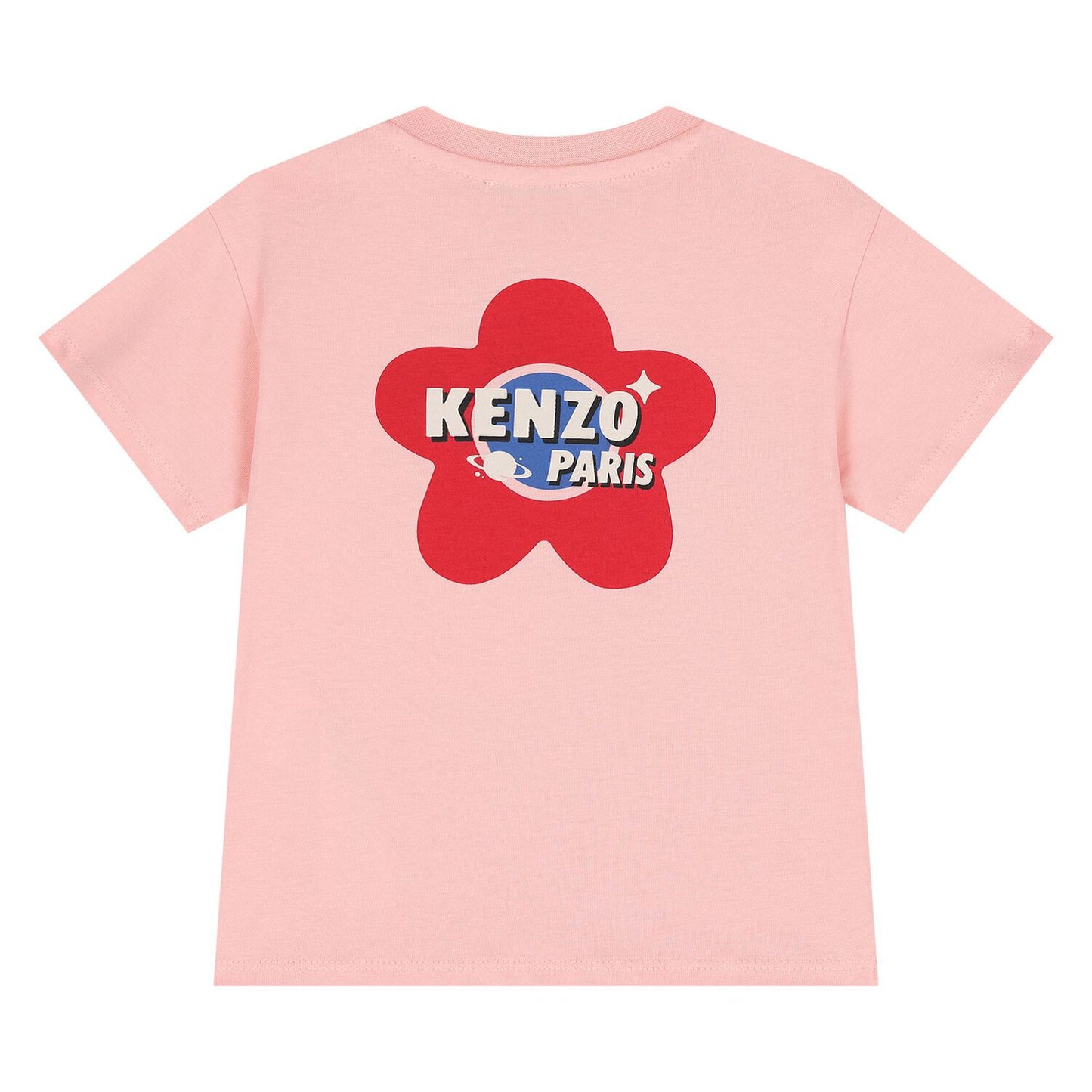 KENZO K61278/47H KIDS Younger Girls Pink Logo T-Shirt