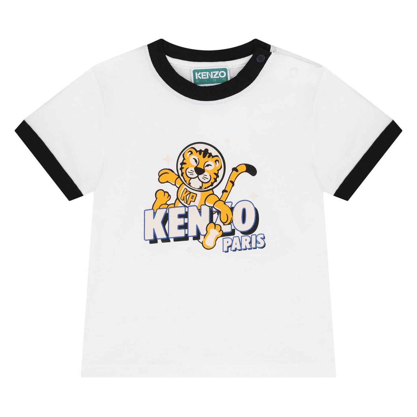 KENZO K61298/N50 KIDS Younger Boys White Tiger T-Shirts ( 2-Pack )