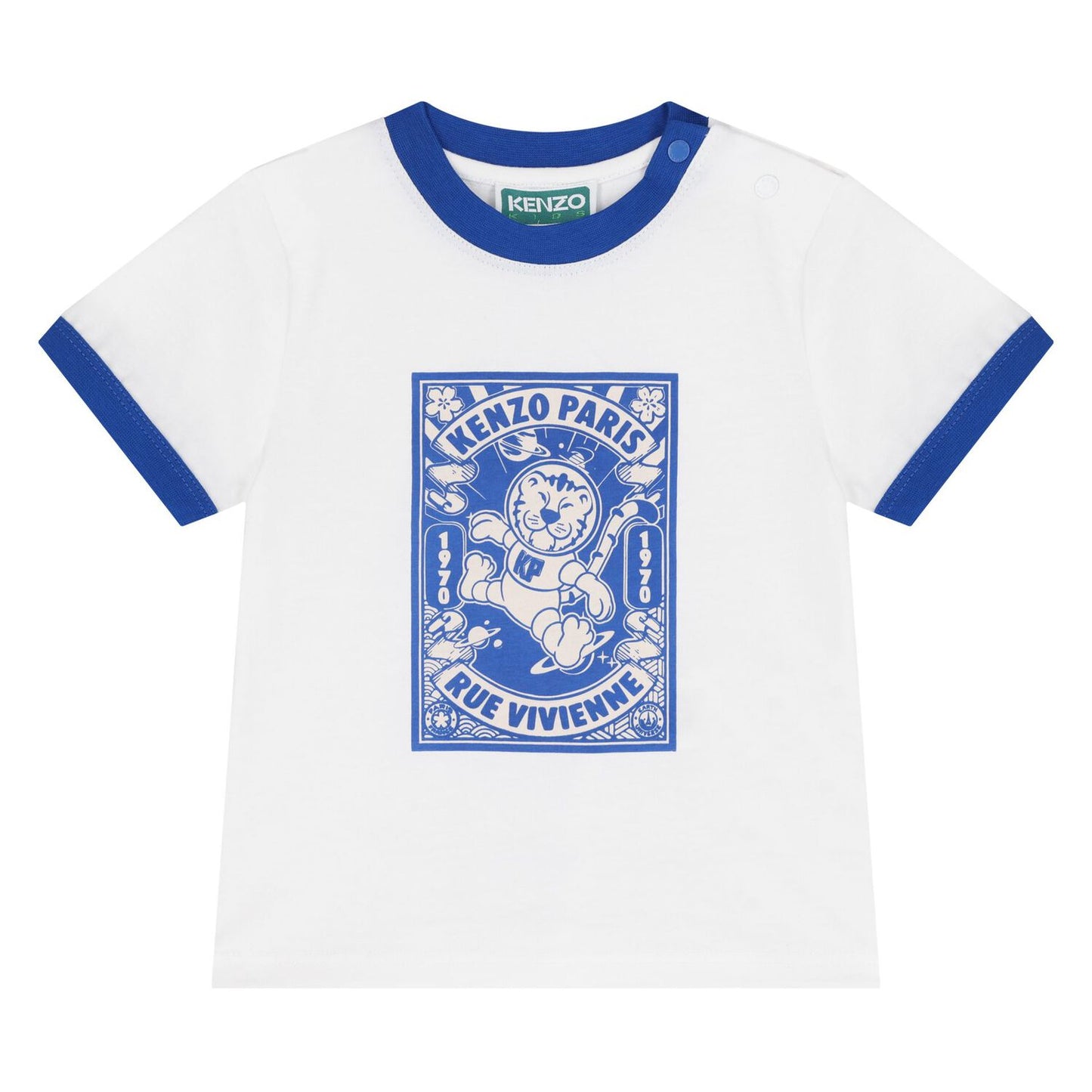KENZO K61298/N50 KIDS Younger Boys White Tiger T-Shirts ( 2-Pack )
