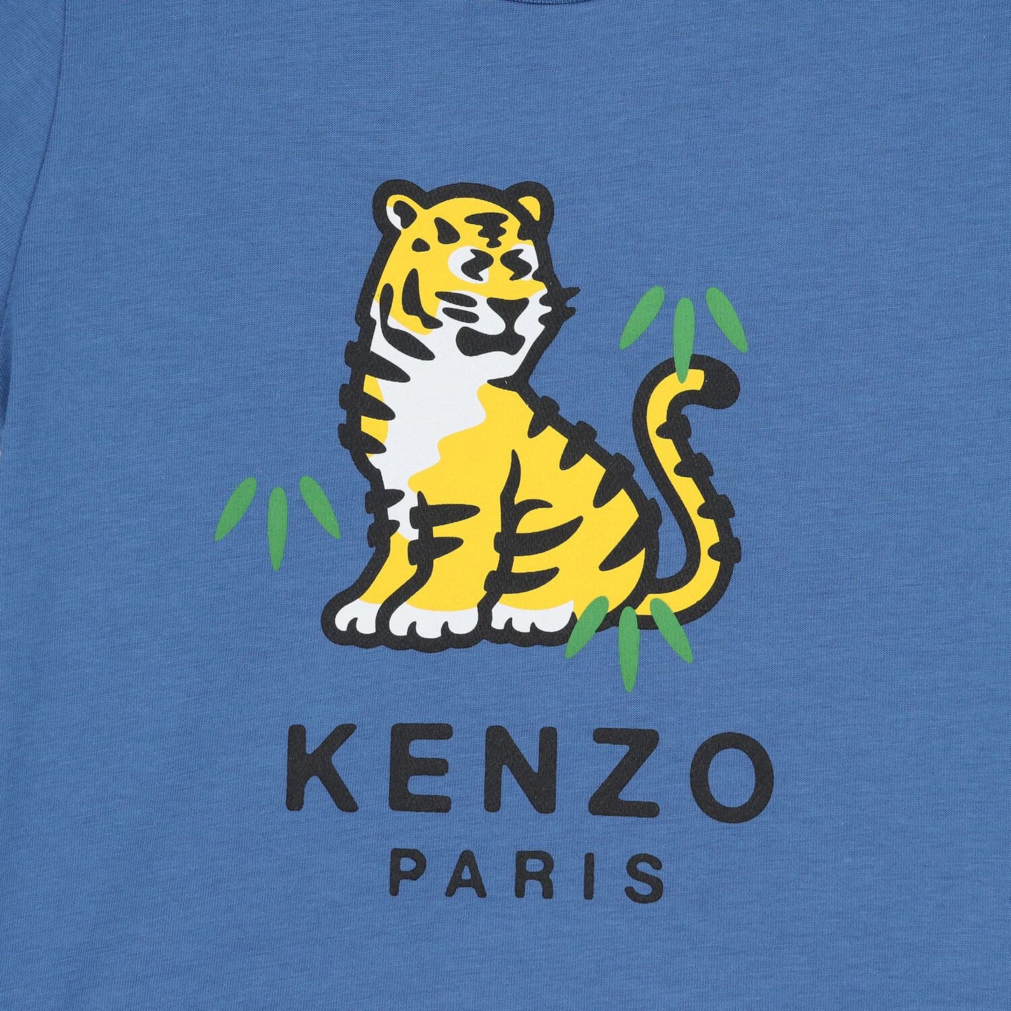 KENZO K61300/780 KIDS Younger Blue Tiger Logo T-Shirt