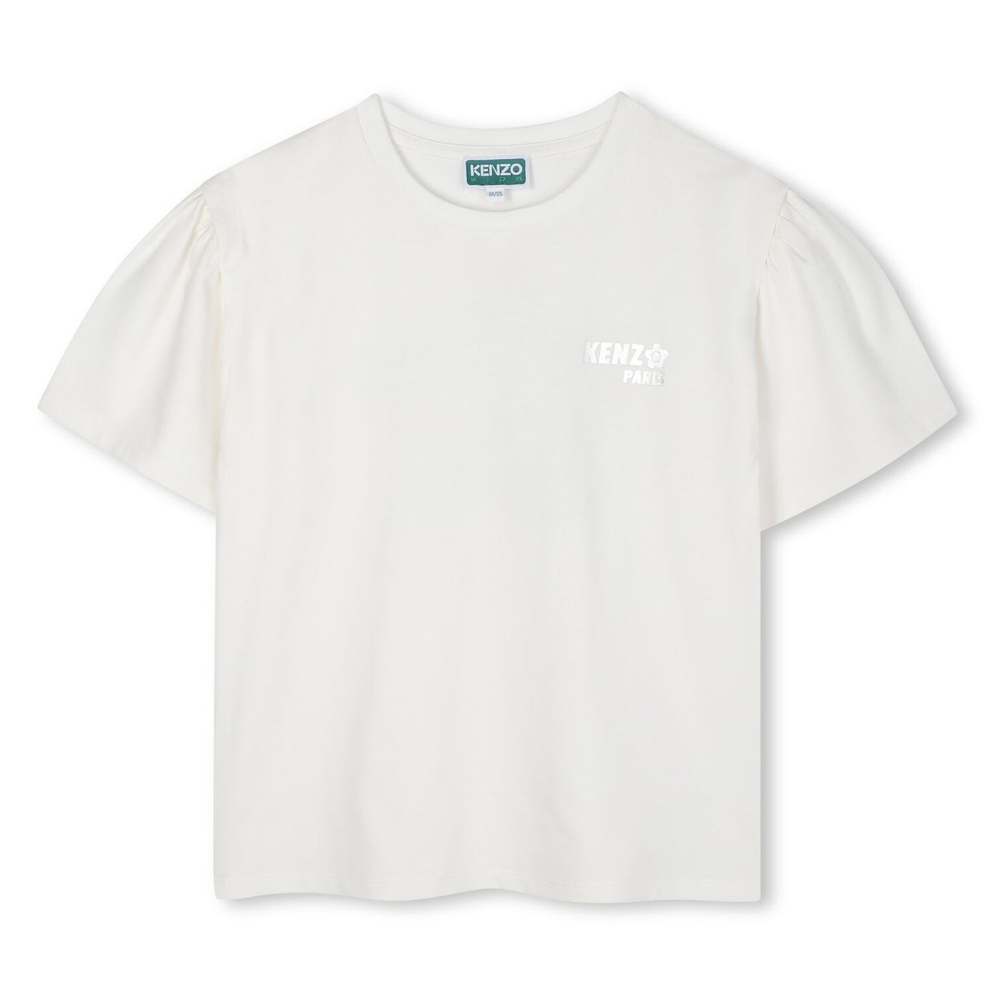 KENZO K61371/117 KIDS Girls White Logo T-Shirt