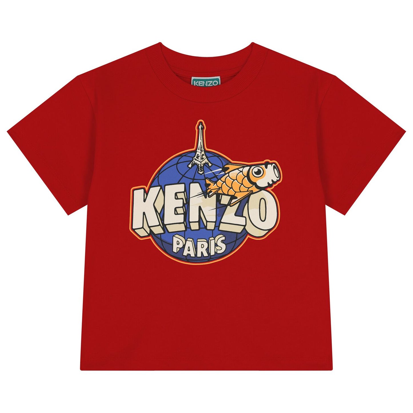 KENZO K61440/968 KIDS Boys Red Logo T-Shirt