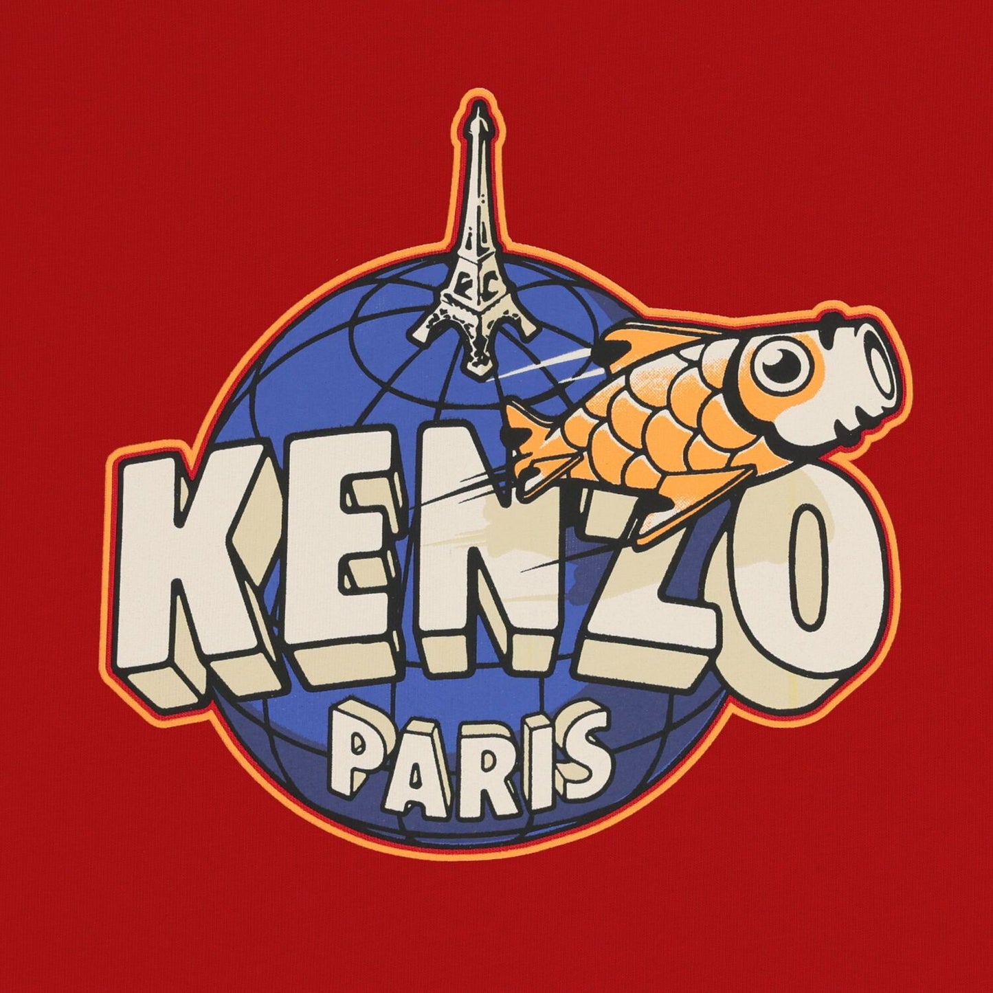 KENZO K61440/968 KIDS Boys Red Logo T-Shirt