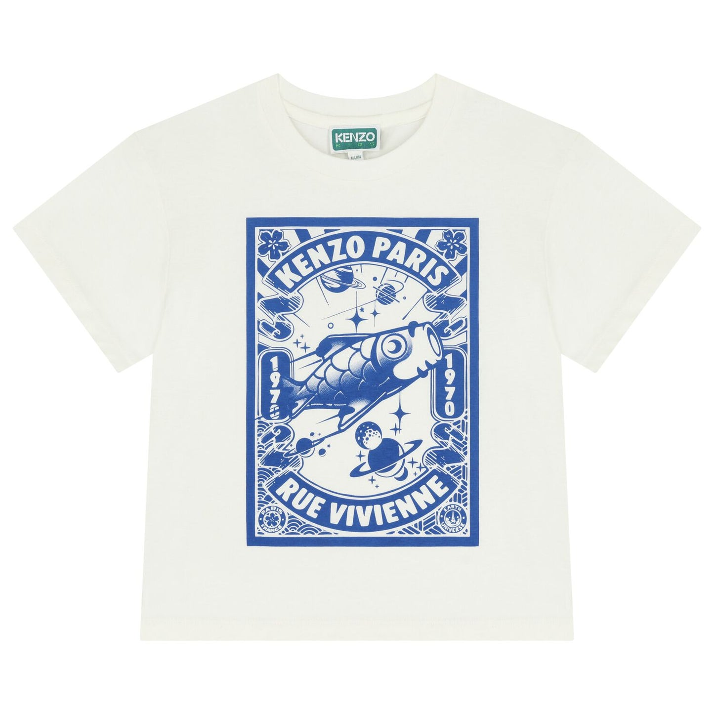 KENZO K61443/117 KIDS Boys White Logo T-Shirt