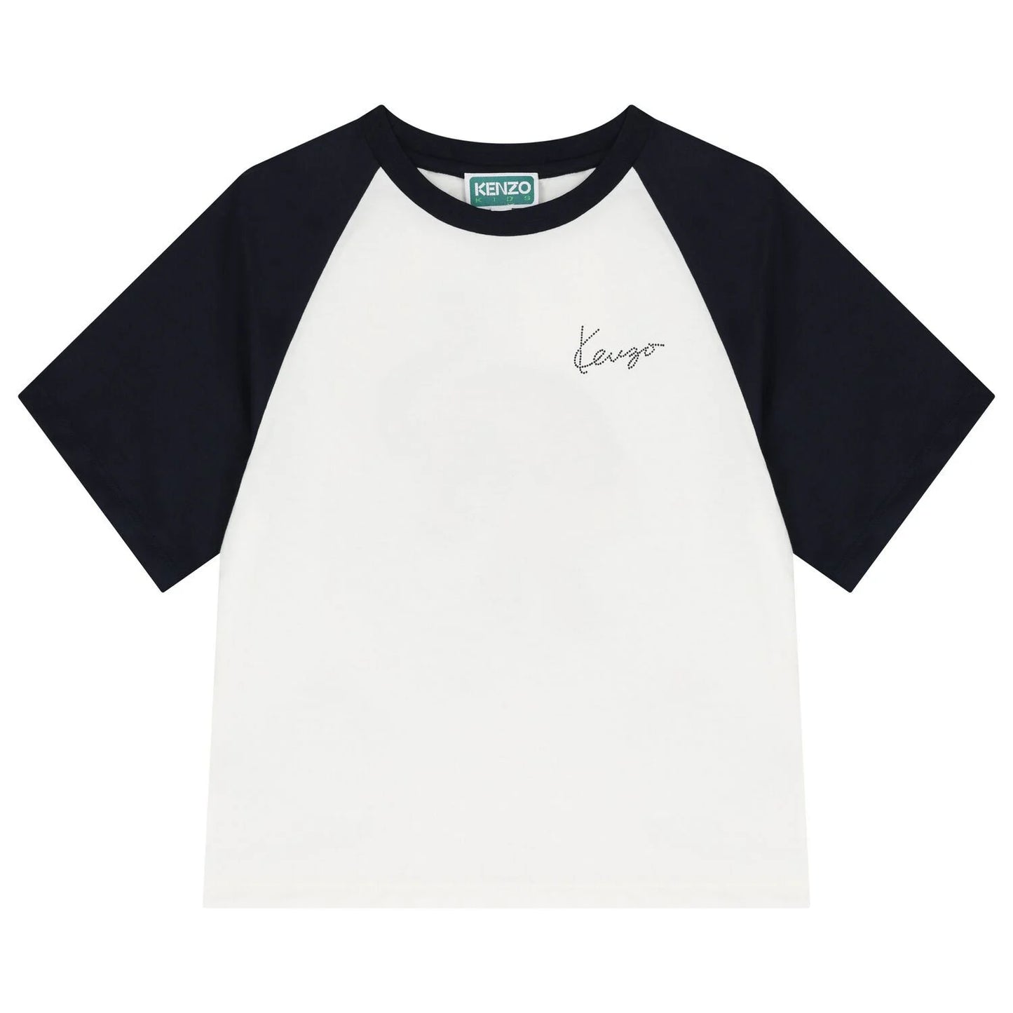 KENZO K61444/117 KIDS Boys Ivory Tiger Logo T-Shirt