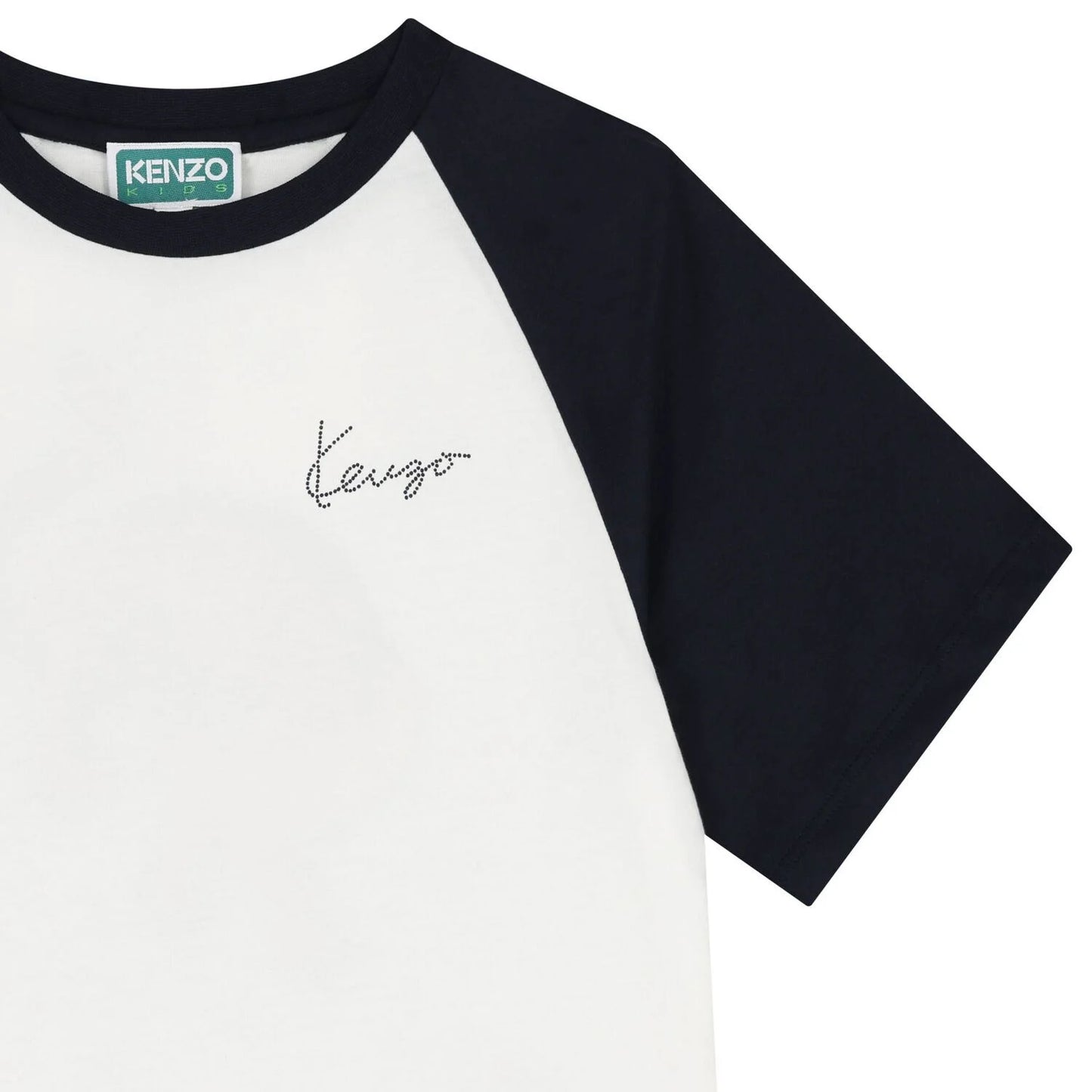 KENZO K61444/117 KIDS Boys Ivory Tiger Logo T-Shirt
