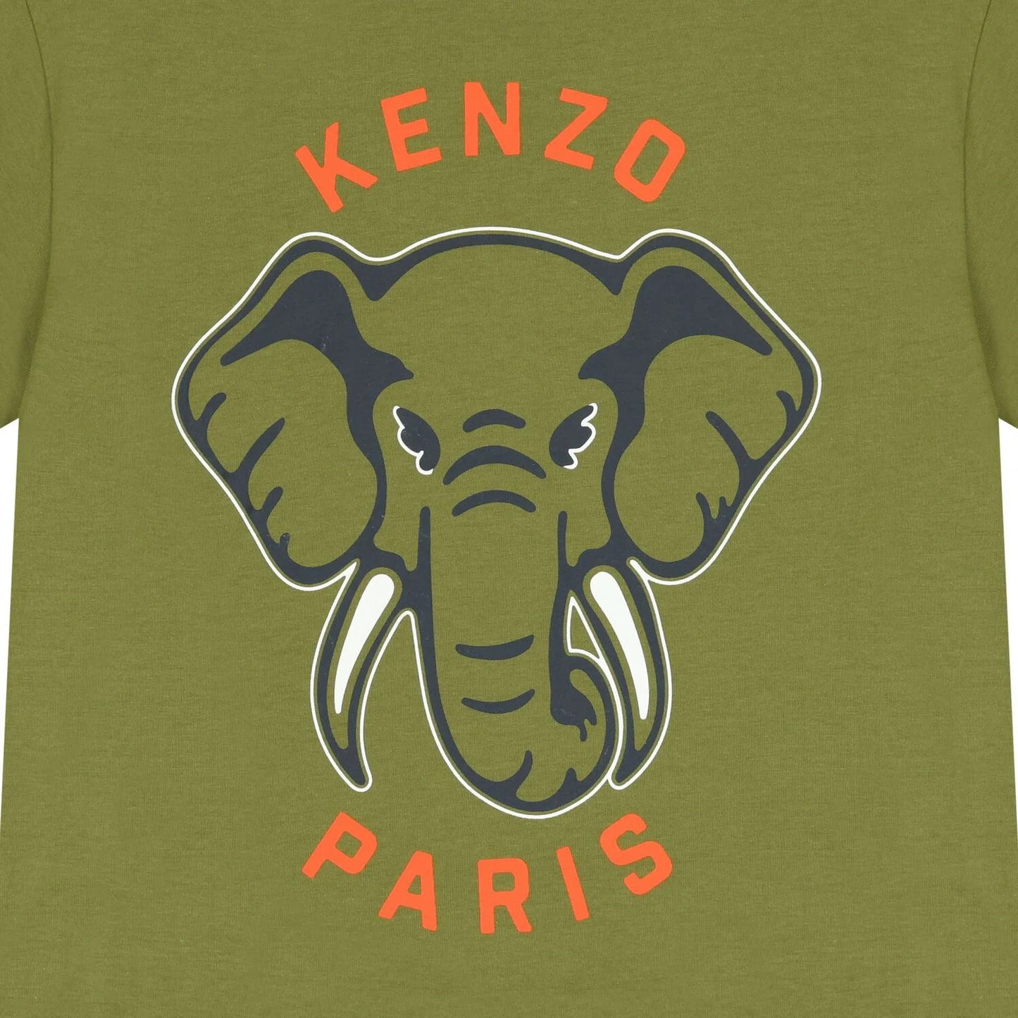 KENZO K61446/64T KIDS Boys Green Elephant Logo T-Shirt