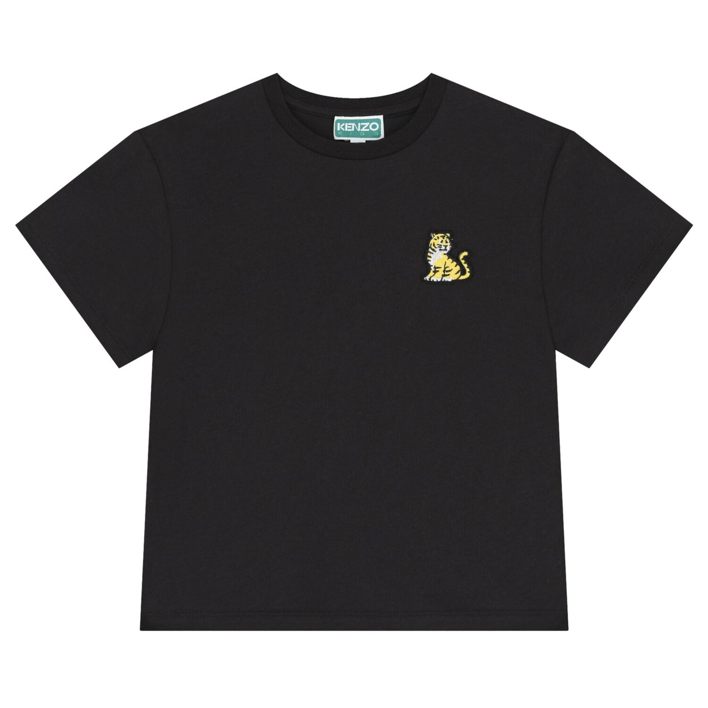 KENZO K61506/095 KIDS Black Tiger Logo T-Shirt