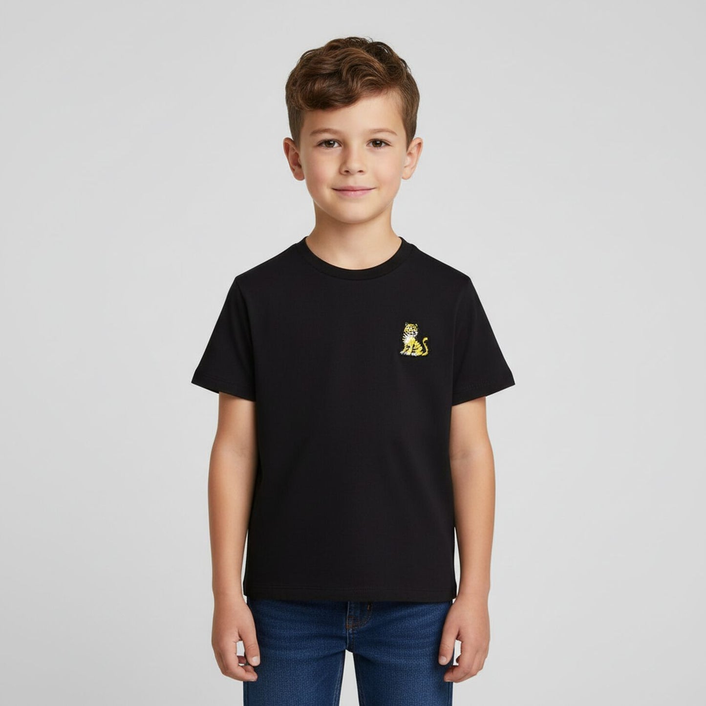 KENZO K61506/095 KIDS Black Tiger Logo T-Shirt