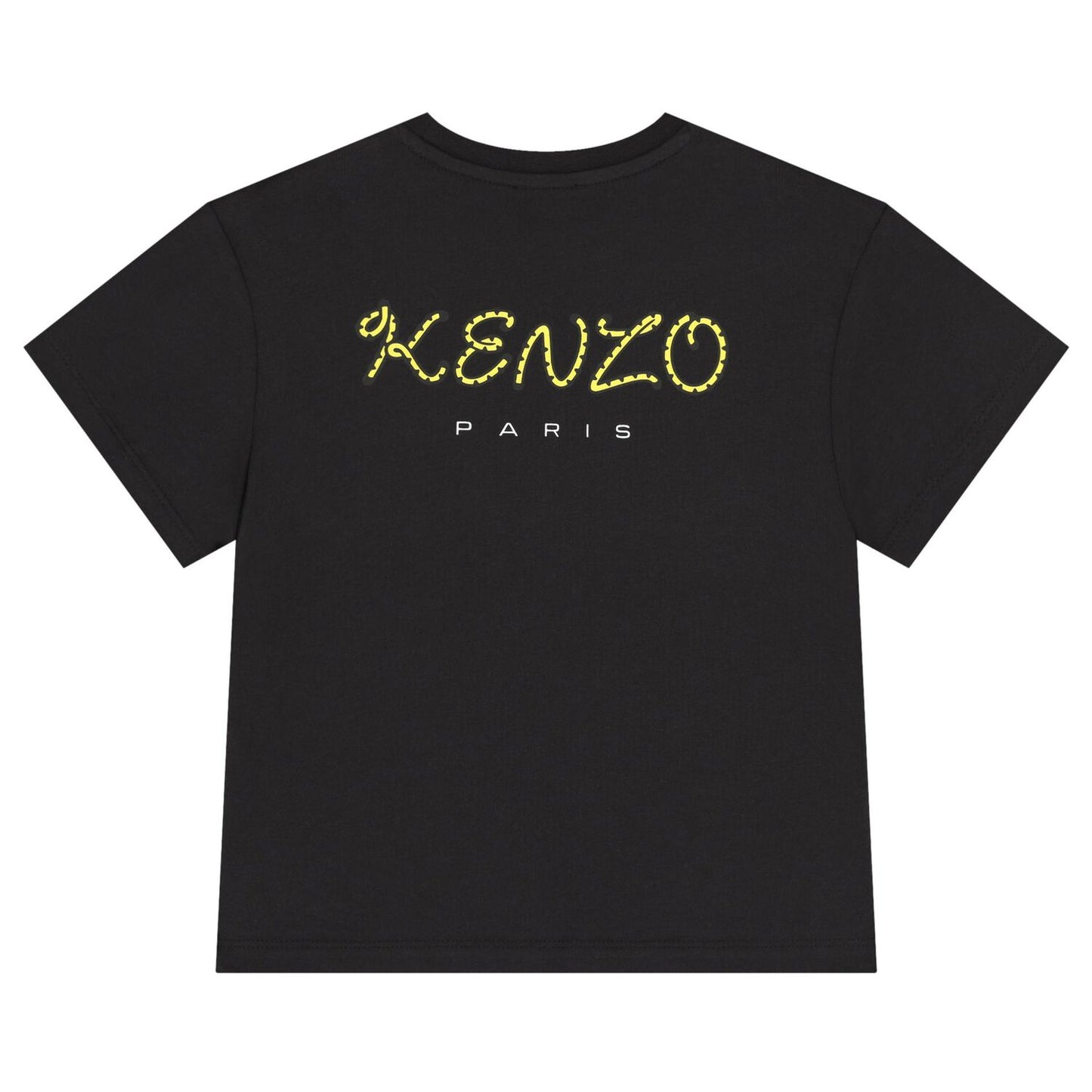 KENZO K61506/095 KIDS Black Tiger Logo T-Shirt