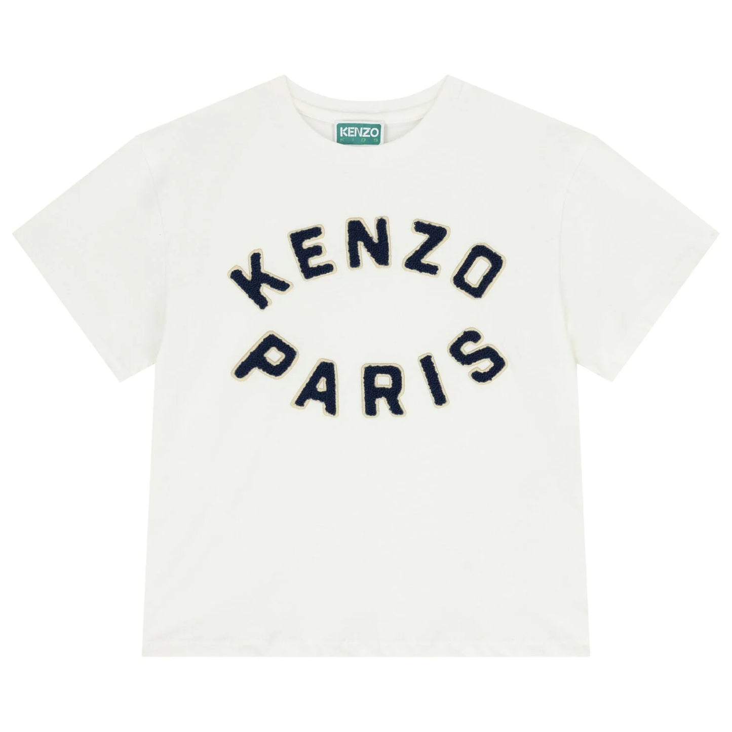 KENZO K61508/117 KIDS Ivory Logo T-Shirt