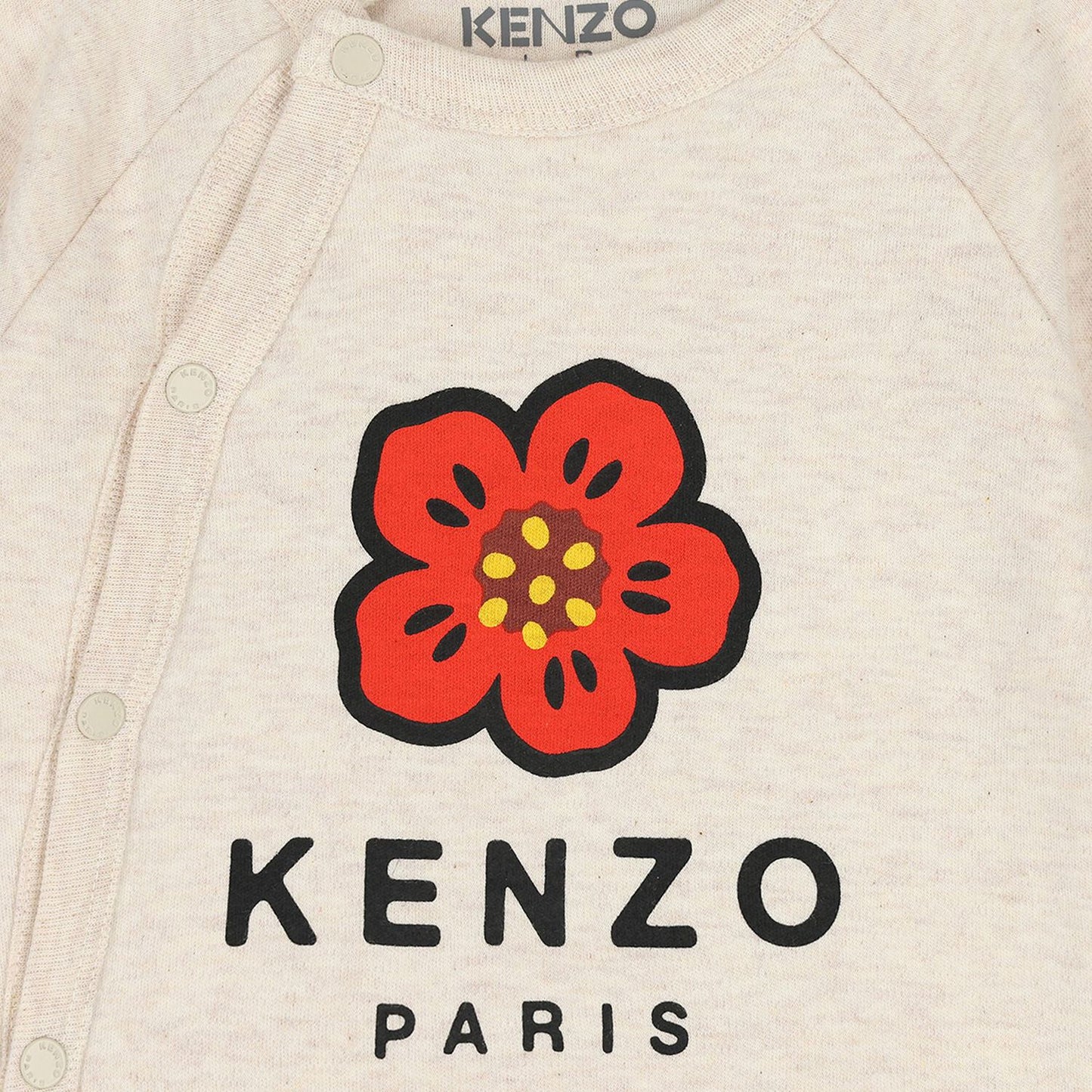 KENZO KIDS Baby Girls Beige & Pink Boke Flower Babygrows ( 2 Pack )