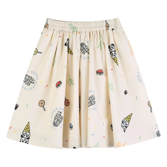 KENZO KIDS Girls Ivory Ice Cream & Candy Skirt