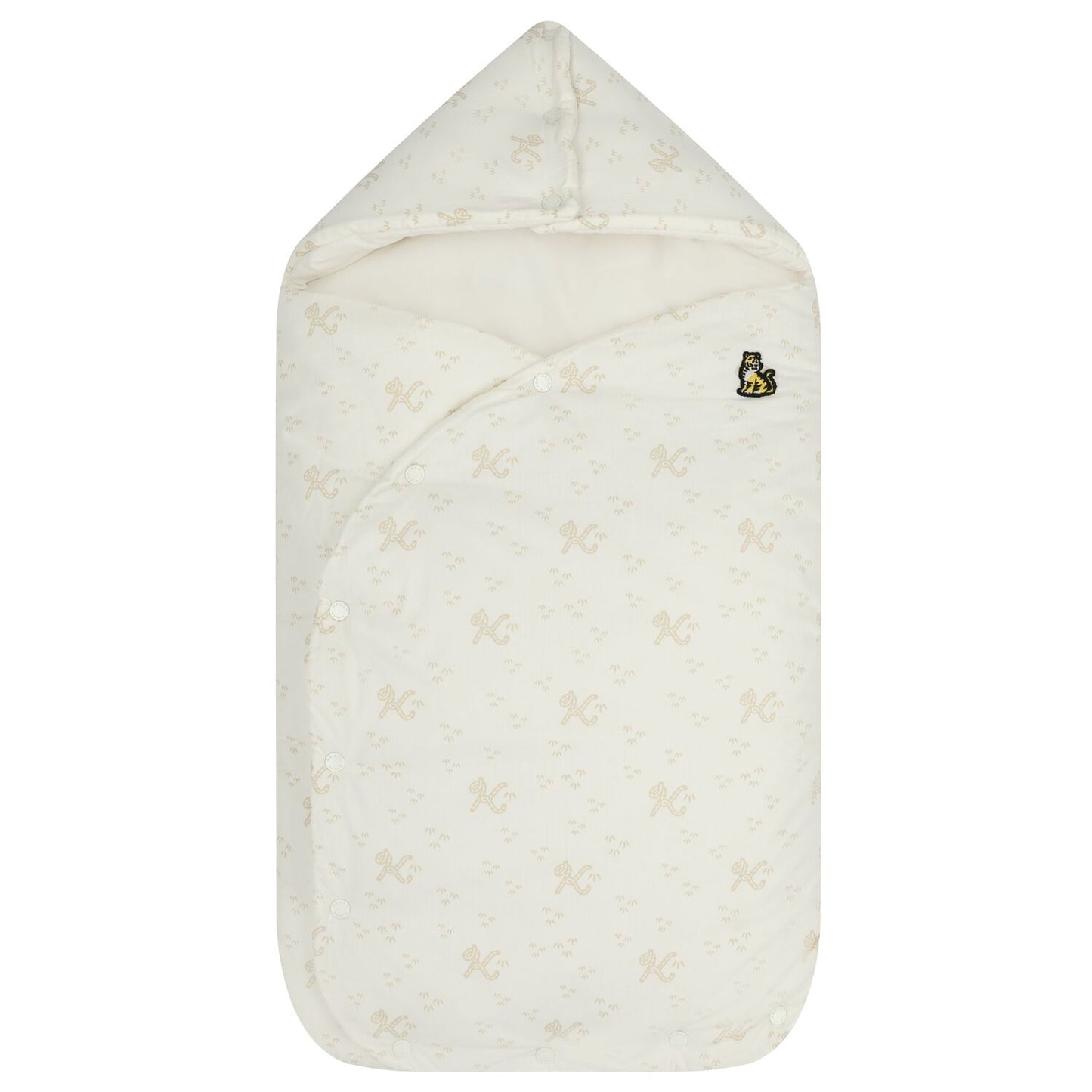 KENZO KIDS Ivory Tiger Logo Reversible Baby Nest