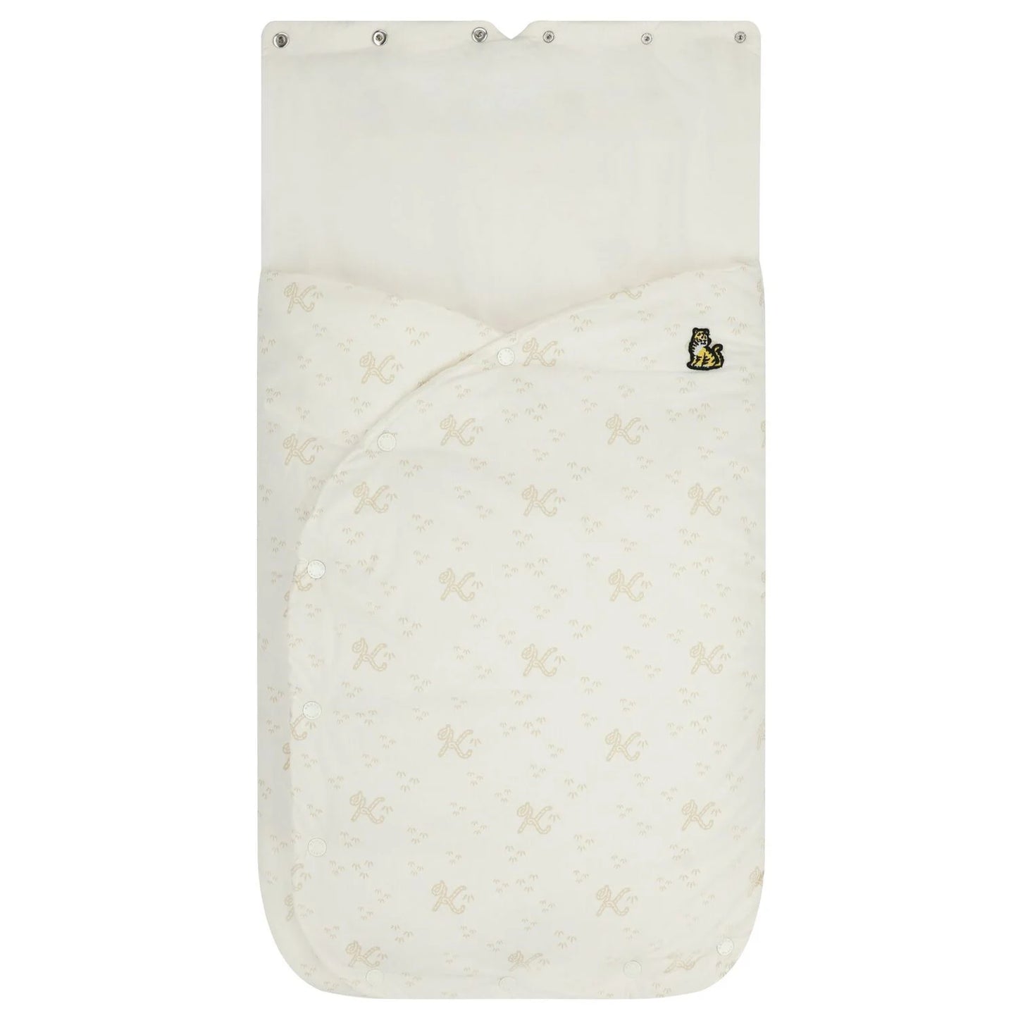 KENZO KIDS Ivory Tiger Logo Reversible Baby Nest